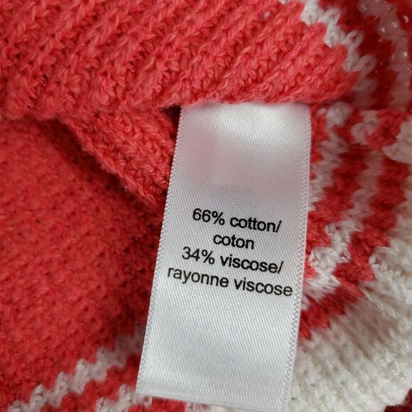 Maurices Striped V-neck Sweater Red White Blue Size XS - Picture 8 of 10